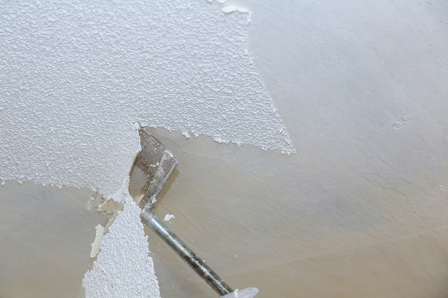 Popcorn ceiling removal by RC Painting